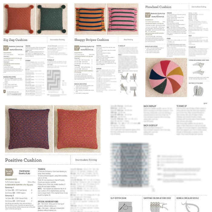 Cleckheaton Country Cushion Set Pattern Book