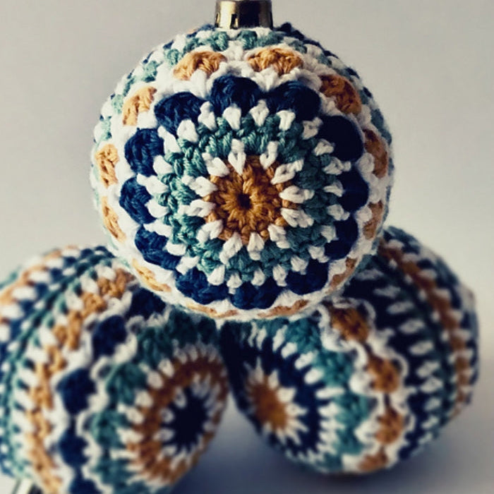 SophieandYarn Designs Crochet Christmas Baubles Digital Pattern