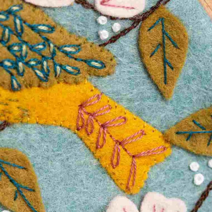 Corinne Lapierre Dawn Chorus Felt Appliqué Hoop Kit