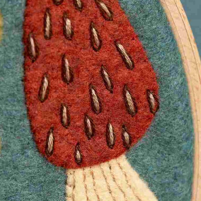 Corinne Lapierre Fungi Felt Appliqué Hoop Kit