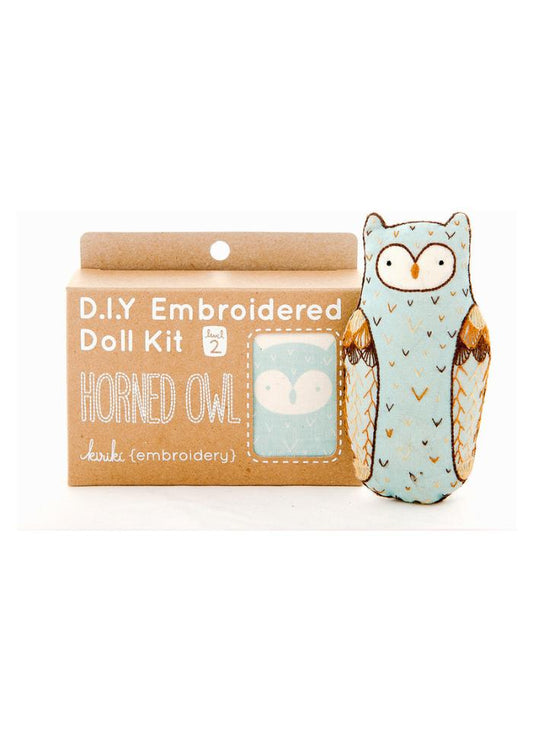 Kiriki Press Horned Owl - Embroidery Kit