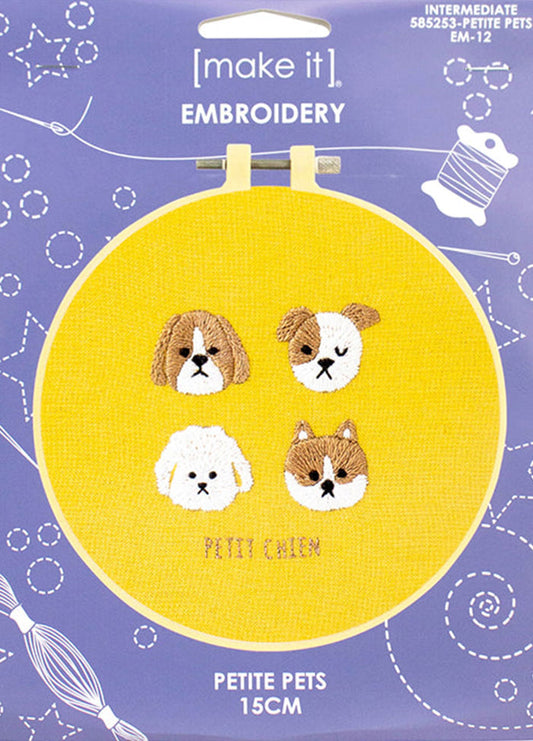 Make It Petite Pets Embroidery Kit