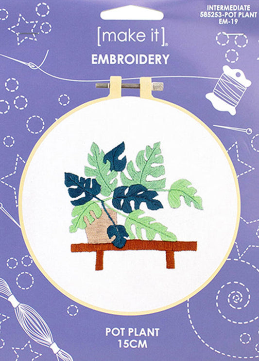 Make It Pot Plant Embroidery Kit