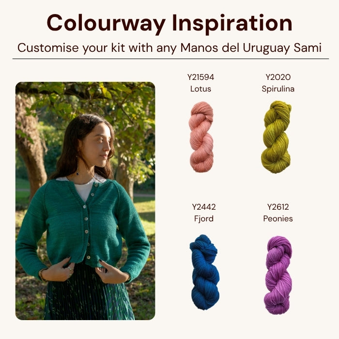 Manos Montevideo Cardigan Kit