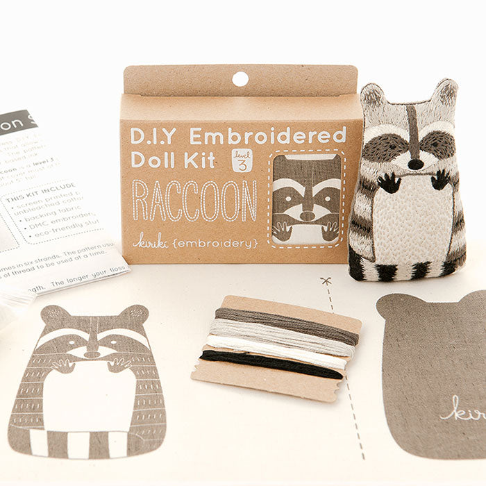 Kiriki Press Raccoon Embroidery Kit