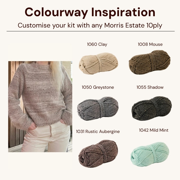 Step By Step Sweater Beginners Knitting Kit (Pattern Not Included)