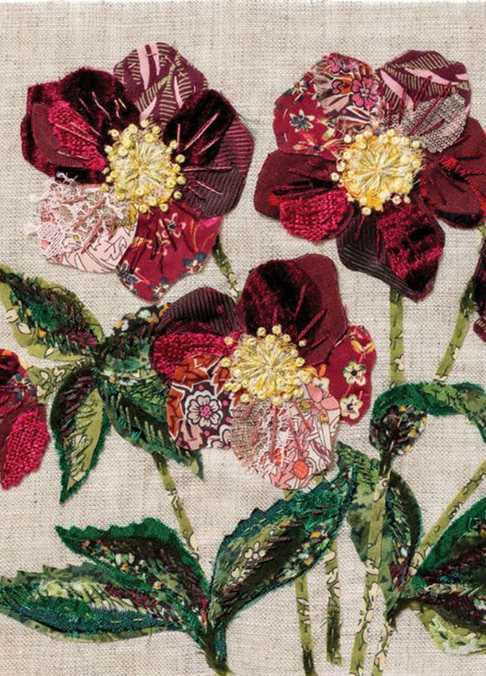 Wattle & Loop Hellebores Slow Stitching Kit