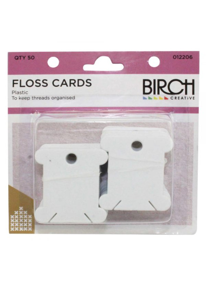 Birch Floss Bobbins Card 50