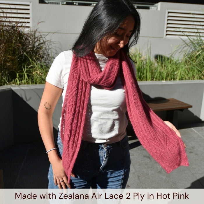 Vera Loves Knitting Noosa Scarf Kit