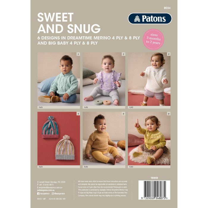 Patons Sweet and Snug 8034