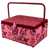 Florence Broadhurst Sewing Basket Large- Mauve Glow - Morris and sons Australia's largest knitting  and needlecraft store online