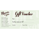 Morris & Sons Gift Voucher - The Perfect Gift