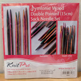 Knit Pro Symfonie Wood 15cm Double Pointed Sock Needle Set