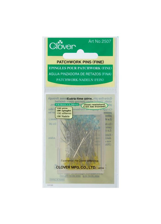 Clover Patchwork Pins Fine - 100 Pack
