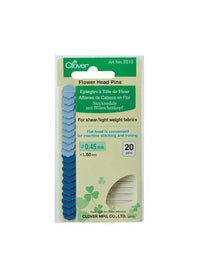 Clover Flower Head Pins Fine - 20 Pack