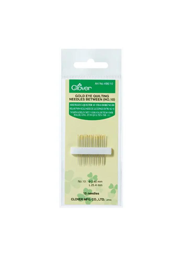 Clover Gold Eye Quilting Needles (No. 9, 10, 12)