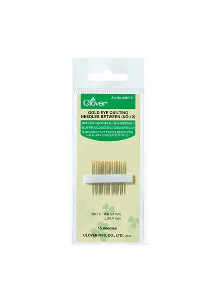 Clover Gold Eye Quilting Needles (No. 9, 10, 12)