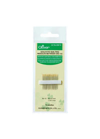 Clover Gold Eye Quilting Needles (No. 9, 10, 12)
