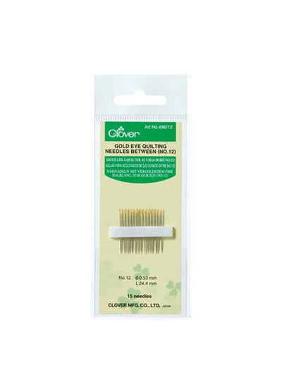 Clover Gold Eye Quilting Needles (No. 9, 10, 12)