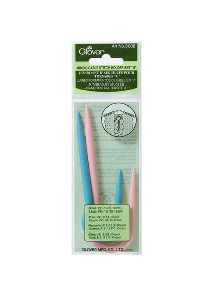 Clover Cable Stitch Holders U Shaped Jumbo