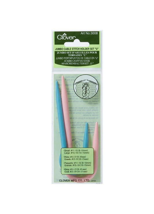 Clover Cable Stitch Holders U Shaped Jumbo