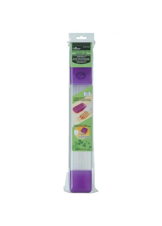 Clover Purple Knitting Needle Case