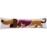 VERVACO CROSS STITCH DRAFT STOPPER KIT DACHSHUND IN JACKET