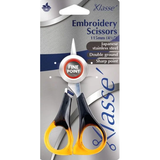 KLASSE SCISSORS EMBROIDERY 4.5IN TORTOISESHELL HAN