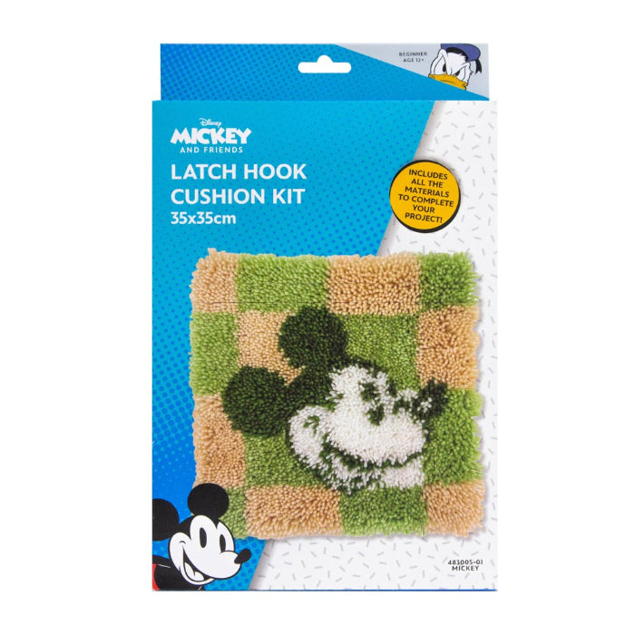 Disney Mickey Mouse Latch Hook Cushion Kit