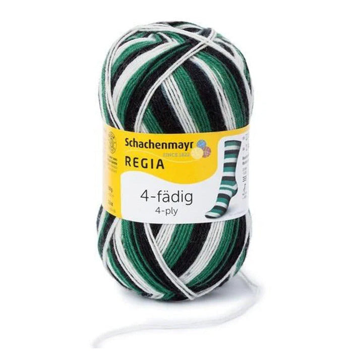 5390 Black White Green Stripe