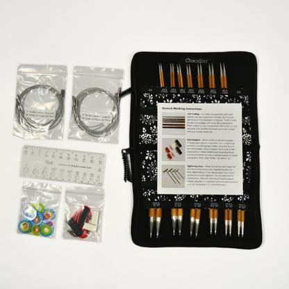 ChiaoGoo Spin Bamboo Interchangeable Set 5" (13cm) - Complete