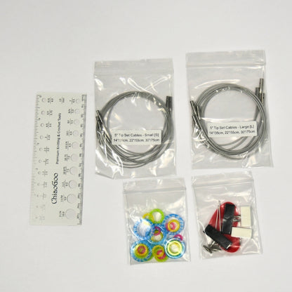 ChiaoGoo Spin Bamboo Interchangeable Set 5" (13cm) - Complete