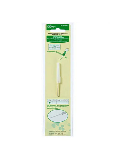Clover Embroidery Stitch Tool Refill Single Ply Needle