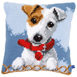 VERVACO CROSS STITCH CUSHION KIT JACK RUSSELL