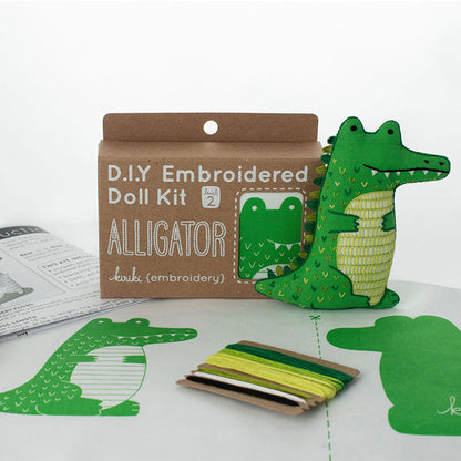 Kiriki Press Alligator Embroidery Kit