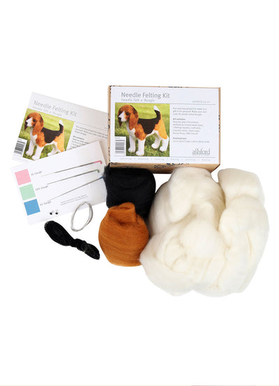 Ashford Beagle Needle Felting Kit