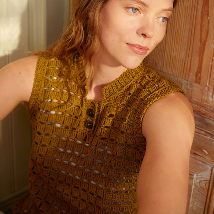 Laine Let's Crochet Block Top Kit