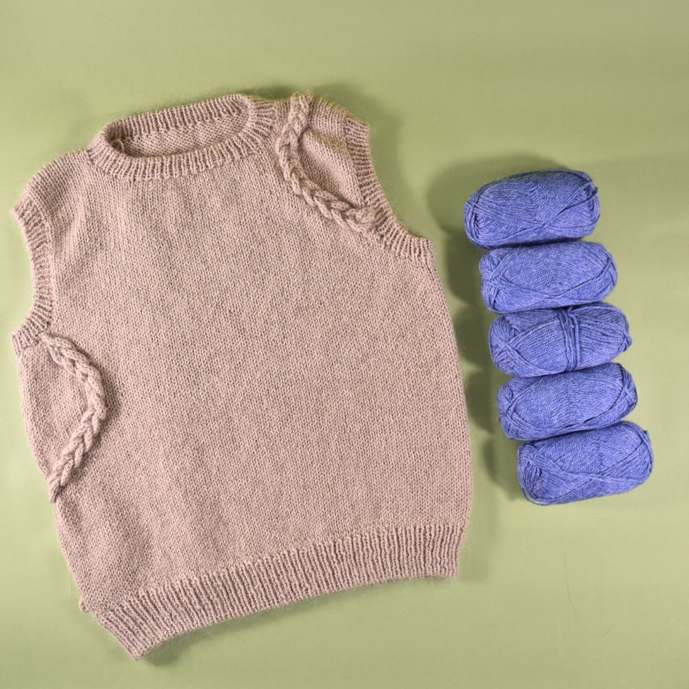 Pope Knits Braided Lines Vest Kit