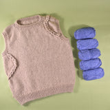 Pope Knits - Braided Lines Vest Bundle - Yarn & Digital Pattern