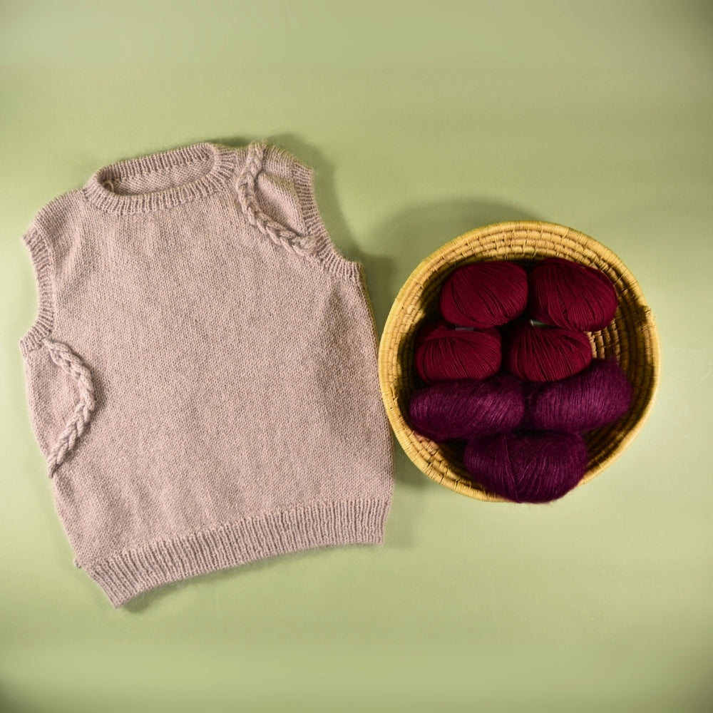 Pope Knits Braided Lines Vest Kit