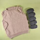 Pope Knits - Braided Lines Vest Bundle - Yarn & Digital Pattern