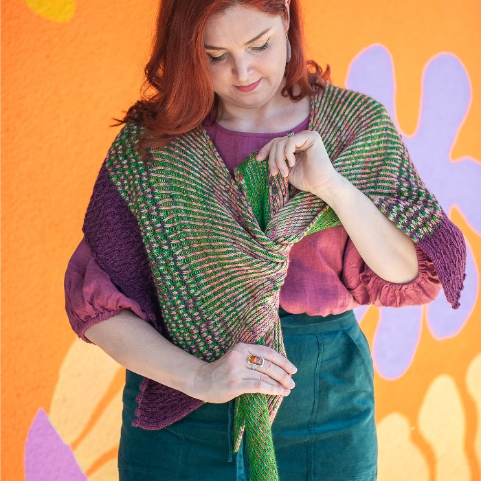 Dear Pru Bramble Shawl Kit