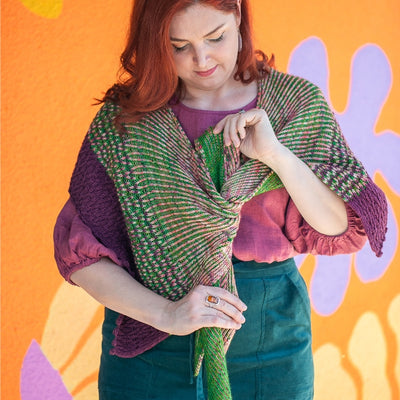 Dear Pru Bramble Shawl Kit