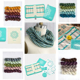 Believe Interchangeable Needle Set + Manos Fino Miniskeins + Pirouette Cowl Pattern