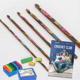 KnitPro Crochet Hook Set and Knit Blockers + Crochet Club 364 Book