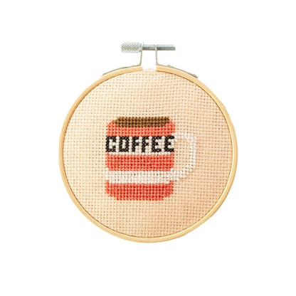 Cotton Clara Coffee Cross Stitch Kit