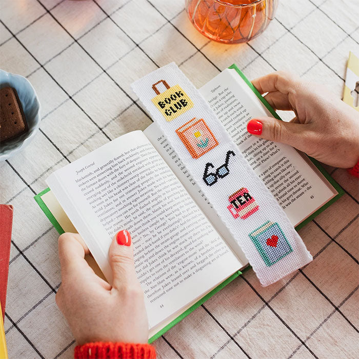 Cotton Clara Bookish Bookmark Cross Stitch Kit