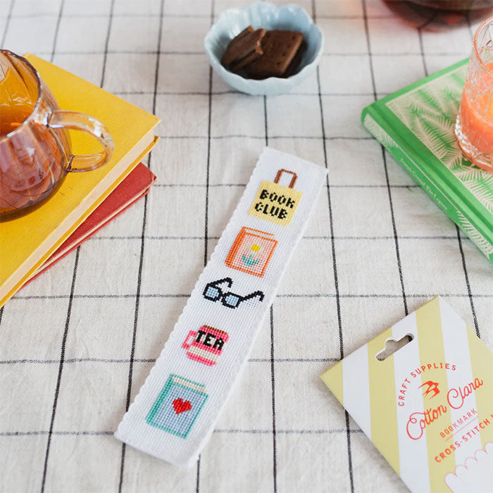 Cotton Clara Bookish Bookmark Cross Stitch Kit