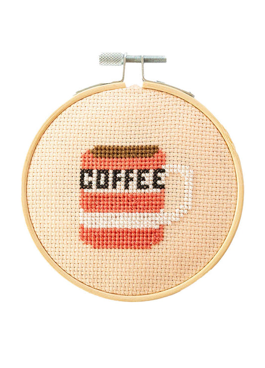 Cotton Clara Coffee Cross Stitch Kit