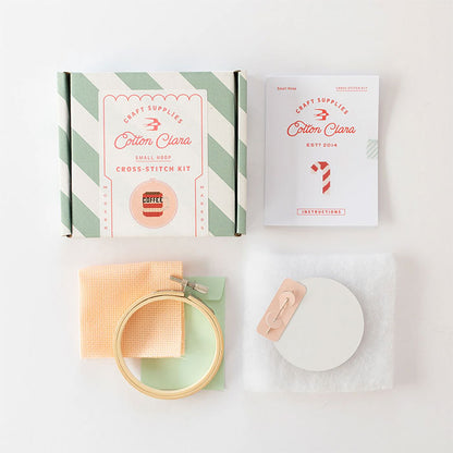 Cotton Clara Coffee Cross Stitch Kit